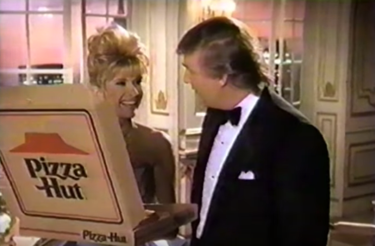 Donald and Ivana Trump Pizza Hut